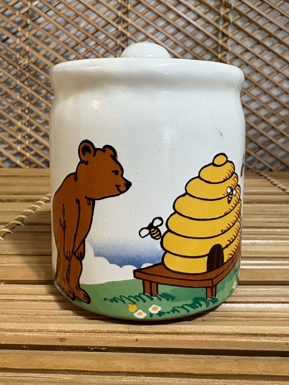 Vintage Honey Jar by English Earthenware Totnes, Devon